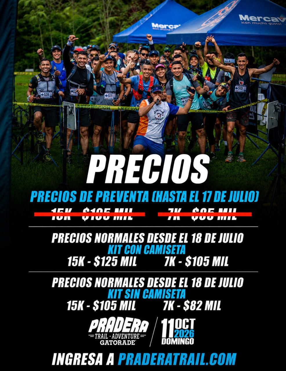 Precios Carrera